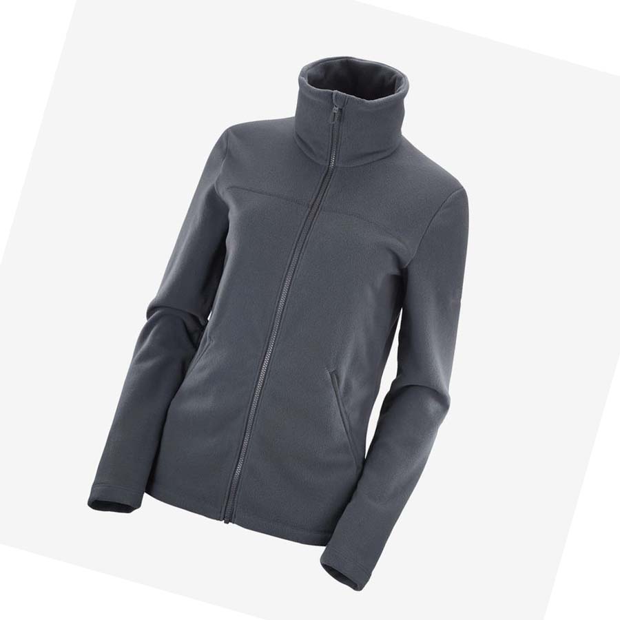 Sudadera Con Capucha Salomon ESSENTIAL COSY FLEECE Mujer Negros | MX 2512FDN